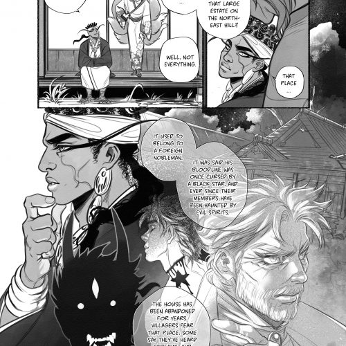The curse of the black star · A Jotaro x Kakyoin fanbook (Digital download) - Image 3