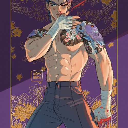 JJBA miniprint - Yakuza! Jotaro