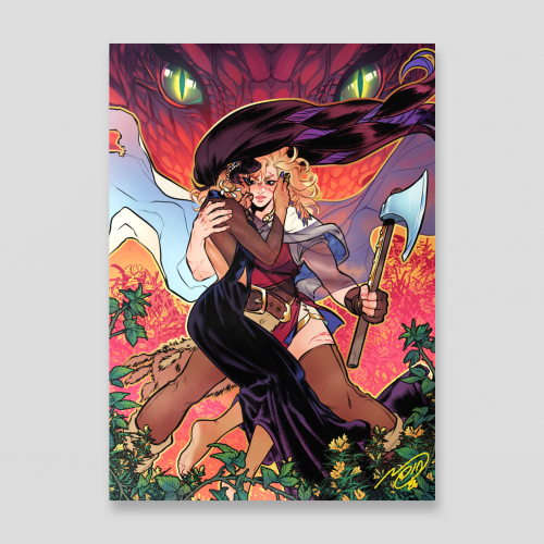The Huntress and the Witch miniprint