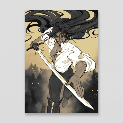 Run with the wolves miniprint