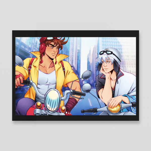 JJBA x Gintama postcard